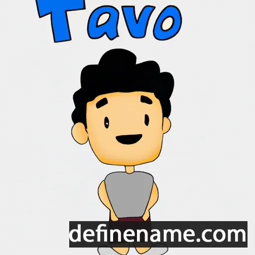 cartoon of the name Távio