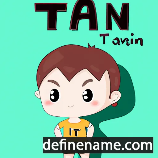 cartoon of the name Tấn