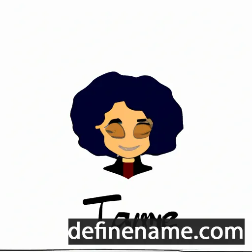 cartoon of the name Tamzene