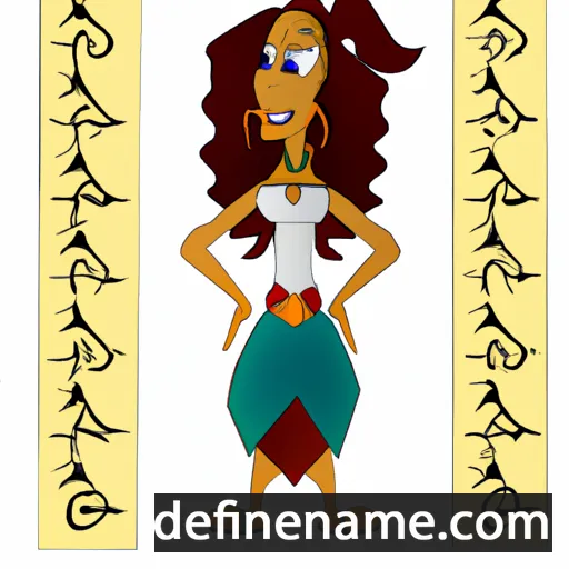 cartoon of the name Tanagra