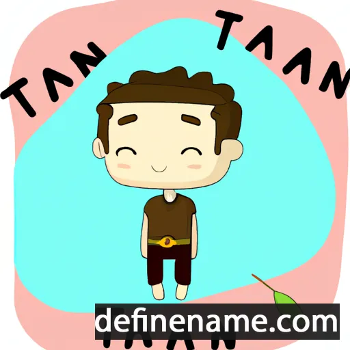 cartoon of the name Tanan