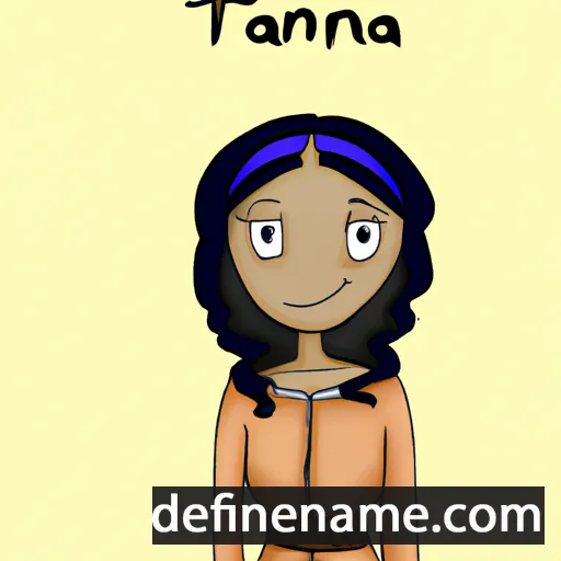 cartoon of the name Tanara