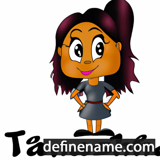 cartoon of the name Tanasha