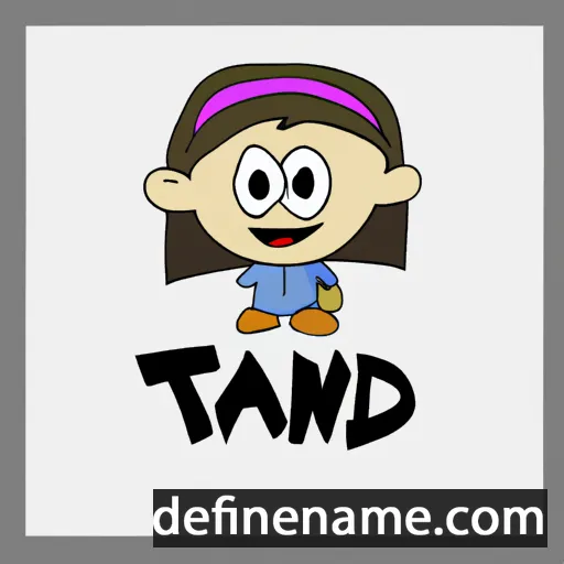 cartoon of the name Tandi