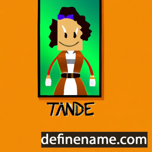 cartoon of the name Tandice