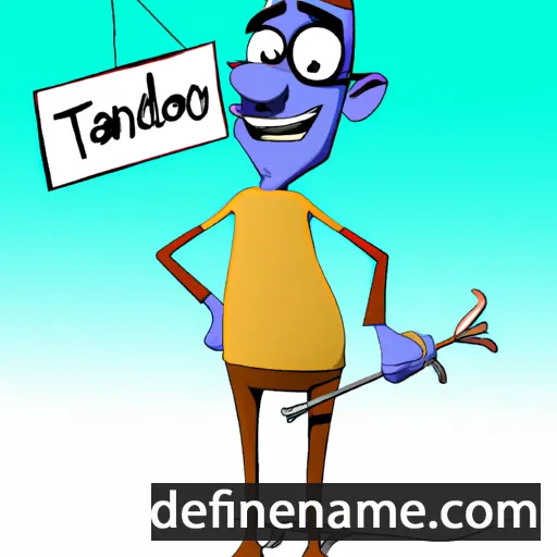 cartoon of the name Tandor