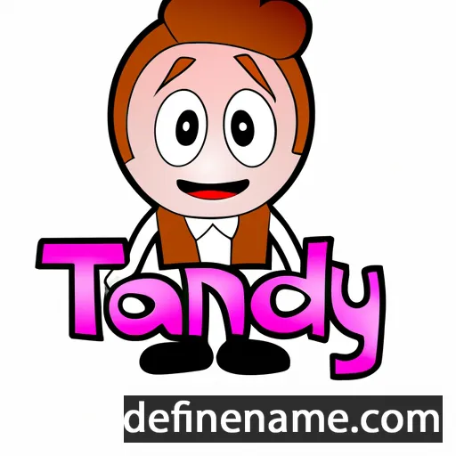 cartoon of the name Tandy