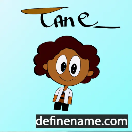 cartoon of the name Tané