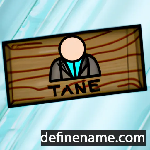 cartoon of the name Tane