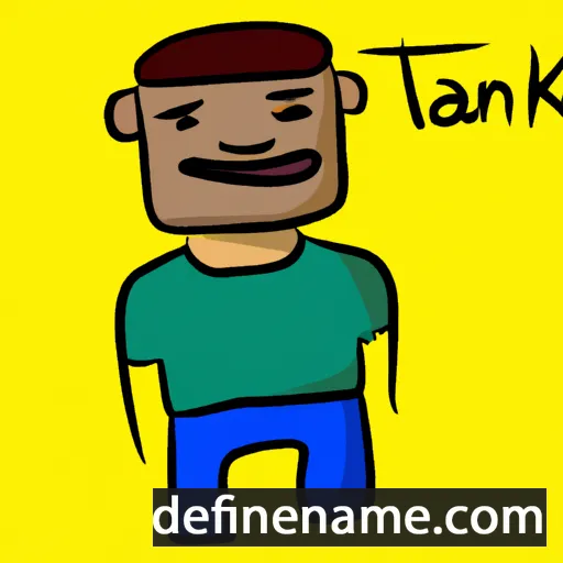 cartoon of the name Tanek