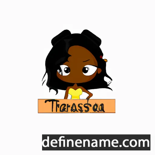 cartoon of the name Taneshia