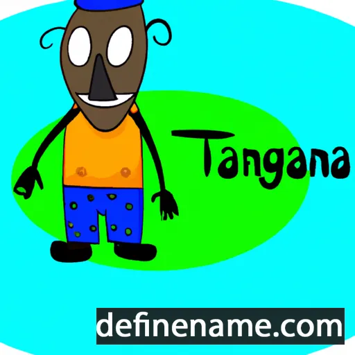 cartoon of the name Tanganutura