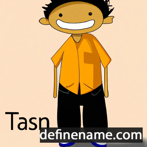 cartoon of the name Tanish