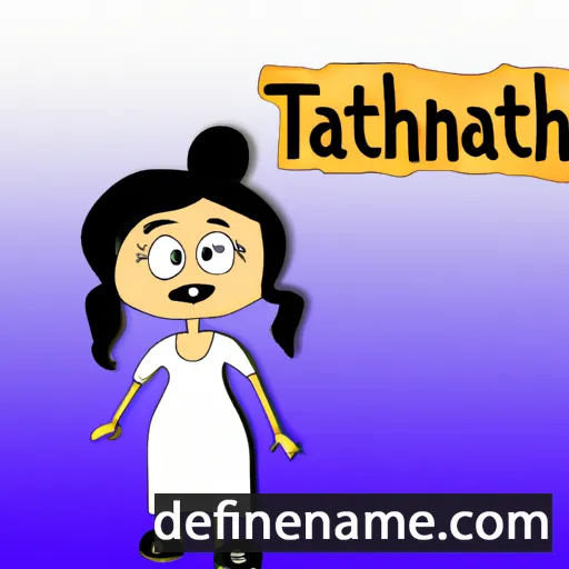 cartoon of the name Tanitha