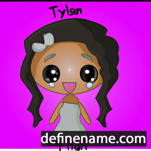 cartoon of the name Taniyah