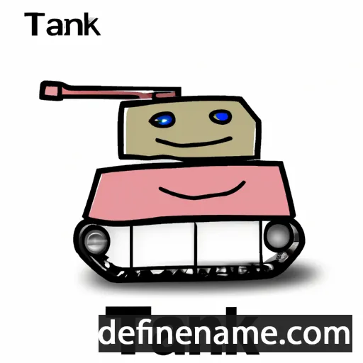 cartoon of the name Tank