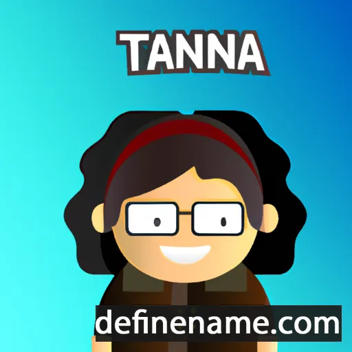 cartoon of the name Tannia