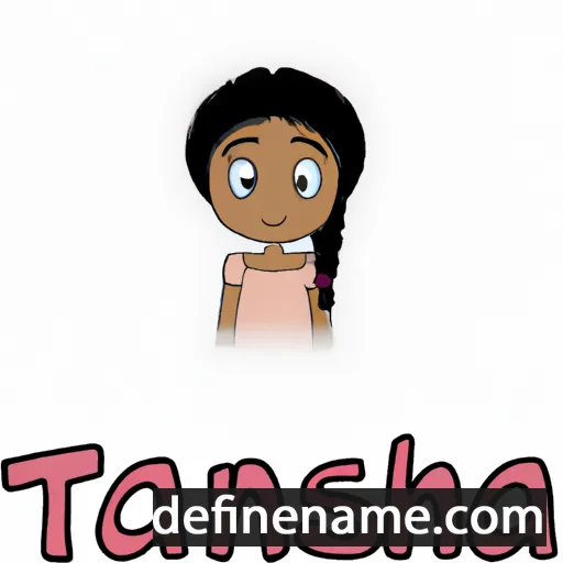 cartoon of the name Tannisha