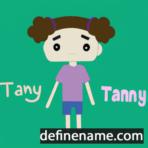 cartoon of the name Tanny