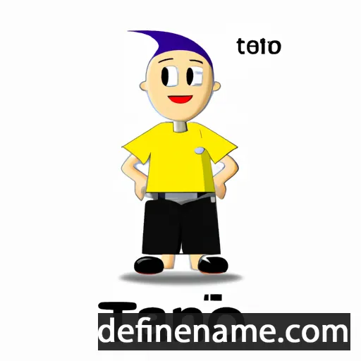 cartoon of the name Tano