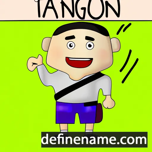 cartoon of the name Tanong