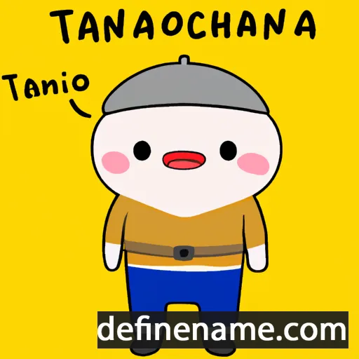 cartoon of the name Tanongchai