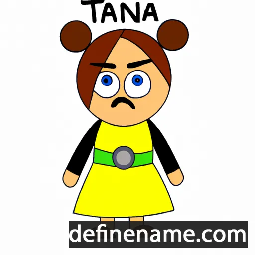 cartoon of the name Tanta