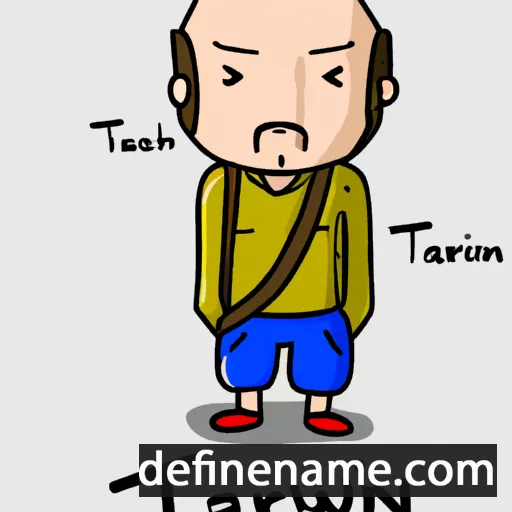 cartoon of the name Tanwir