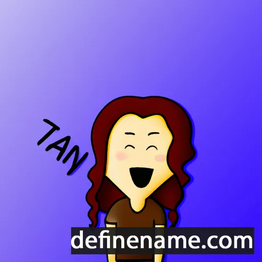 cartoon of the name Tanwyn