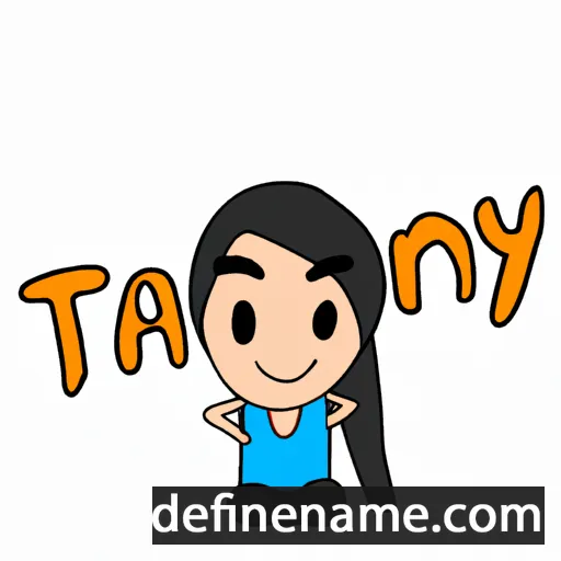 cartoon of the name Tanyth