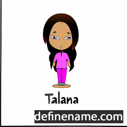 cartoon of the name Tanzila