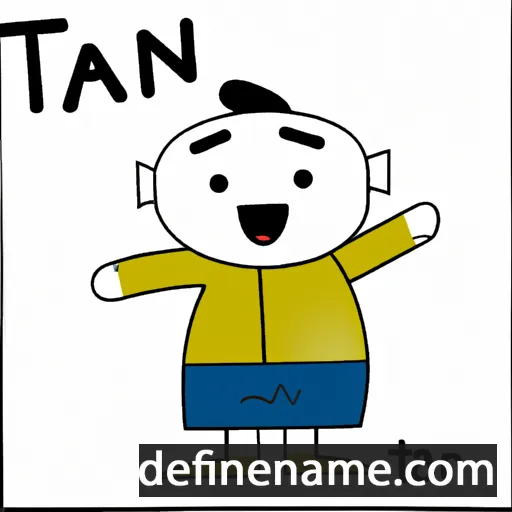 cartoon of the name Taon