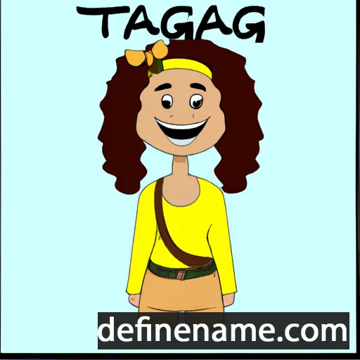 cartoon of the name Tapanga