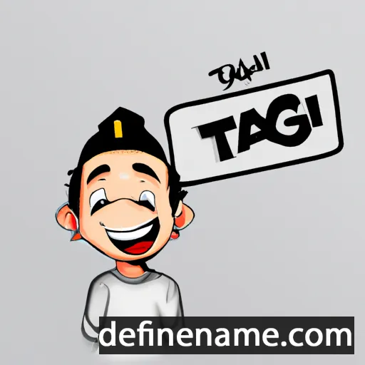 cartoon of the name Taqi