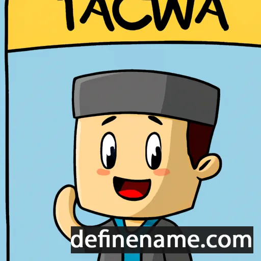 cartoon of the name Taqwa