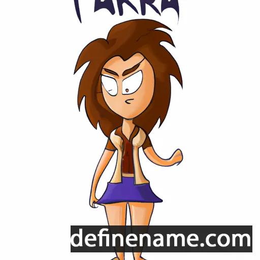 cartoon of the name Taraia