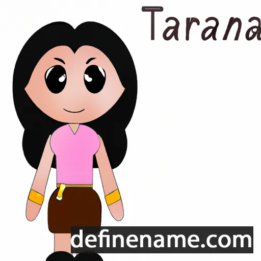 cartoon of the name Tarana