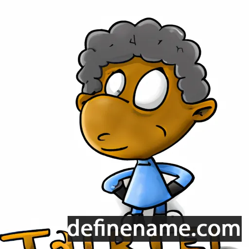 cartoon of the name Tarell