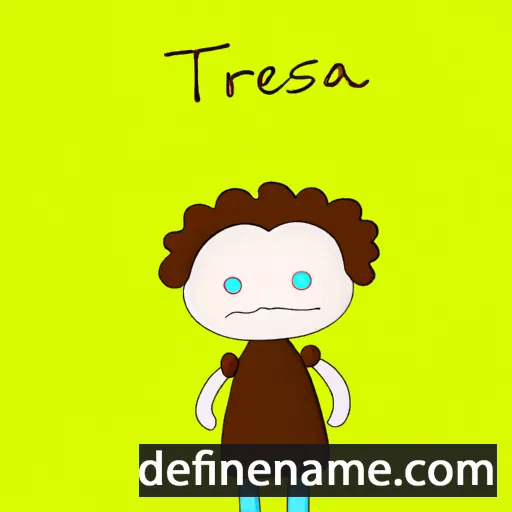 cartoon of the name Taresa