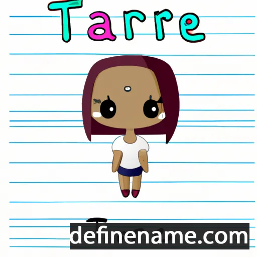 cartoon of the name Tarie