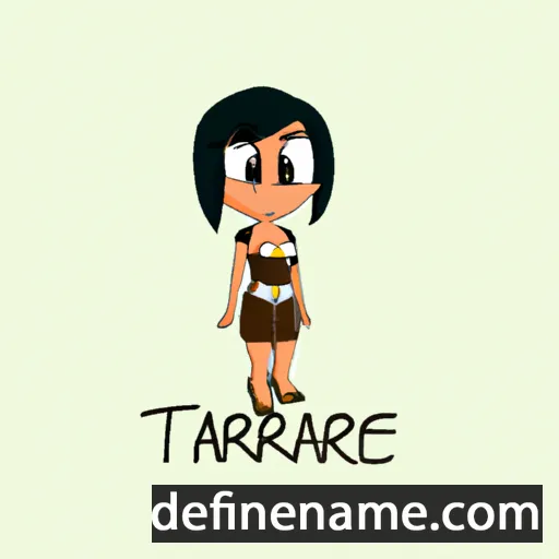 cartoon of the name Tariere