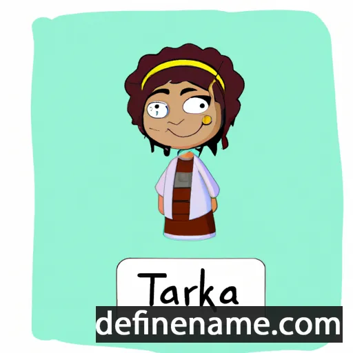 cartoon of the name Tarika