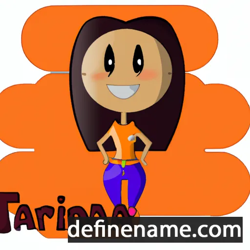 cartoon of the name Tarina