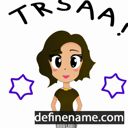 cartoon of the name Tarisa