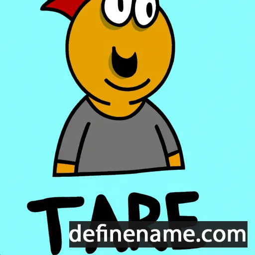 cartoon of the name Tarje