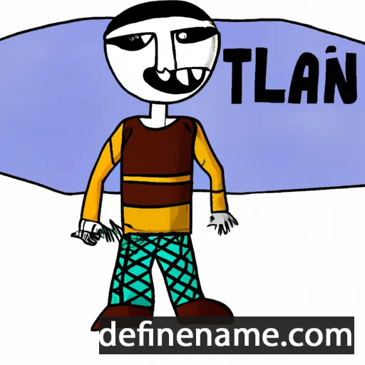 cartoon of the name Tarlan