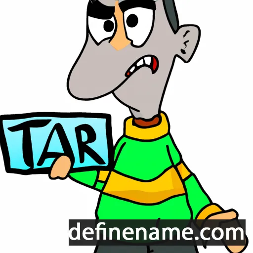 cartoon of the name Tarr