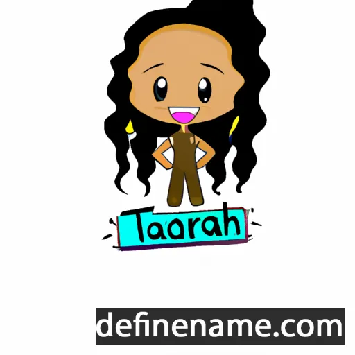 cartoon of the name Tarrah