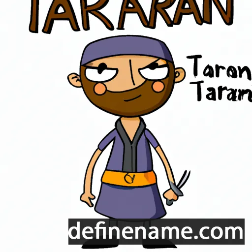 cartoon of the name Tarran