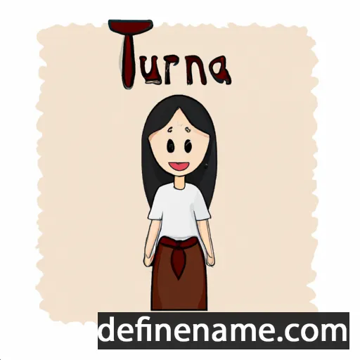 cartoon of the name Taruna